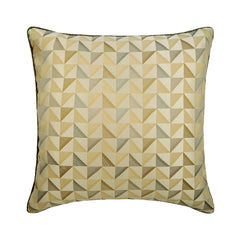 Beige Moire Effects - Beige Silk Throw Pillow Cover