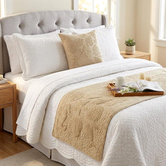 Off To The Sea Decorative Bed Runner with Cushion Cover