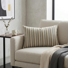 Gray Linen Throw Cushion Cover - Calyra