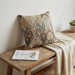 Beige Linen Throw Cushion Cover - Terrosa Beige