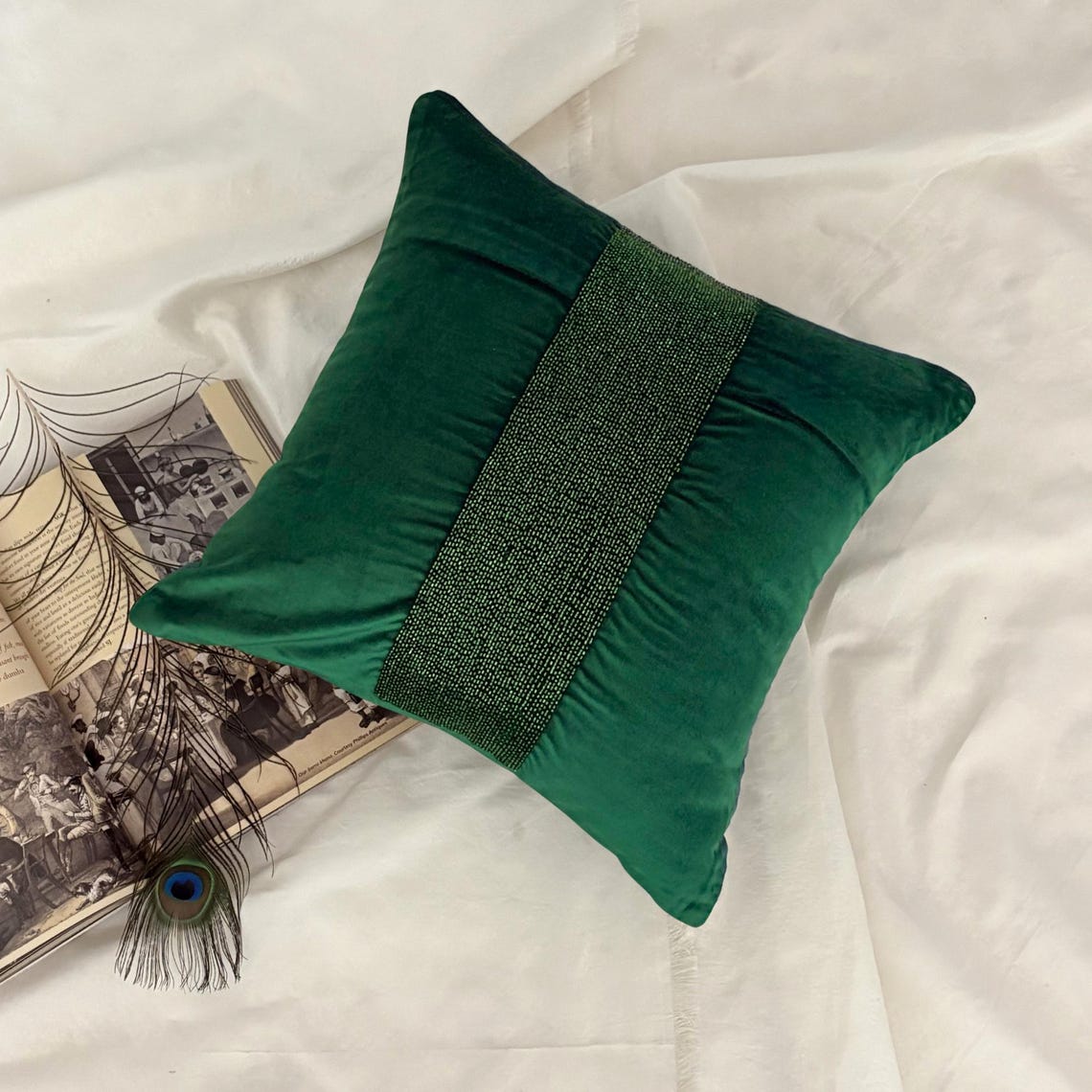 Esmeralda Throw Pillow Cover