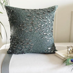 Peacock Jewel Throw Cushion Cover