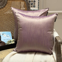 Cream Purple Luxury Throw Cushion Cover