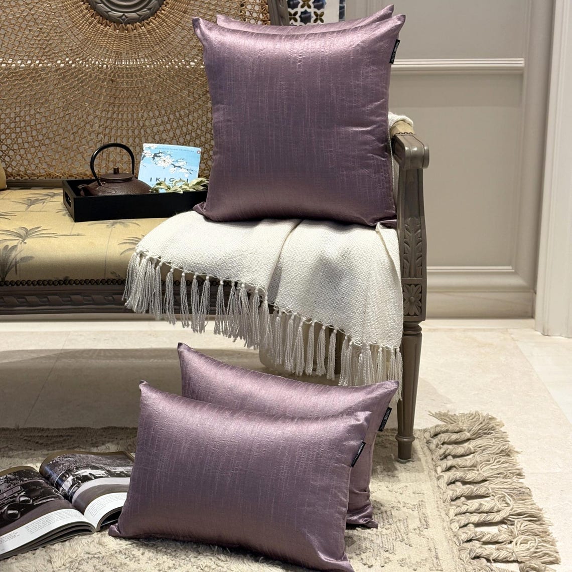 Taupe Gray Luxury Throw Cushion Cover
