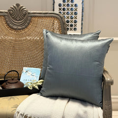 Smoky Green Luxury Pack of 2 - Smoky Green Art Silk Throw Cushion Cover