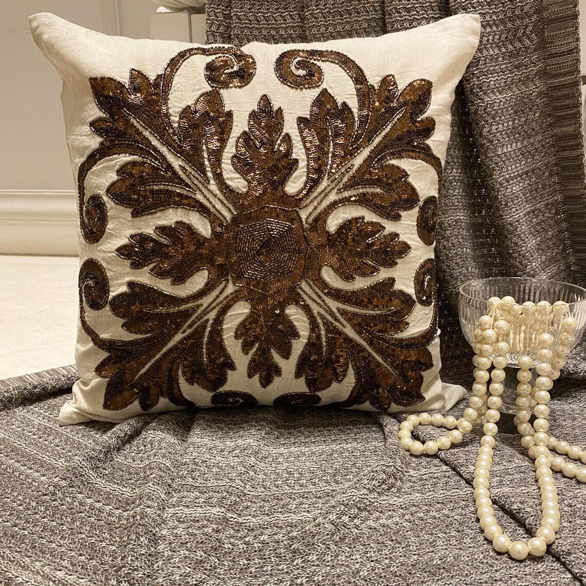 Copoper Alchemist Throw Cushion Cover