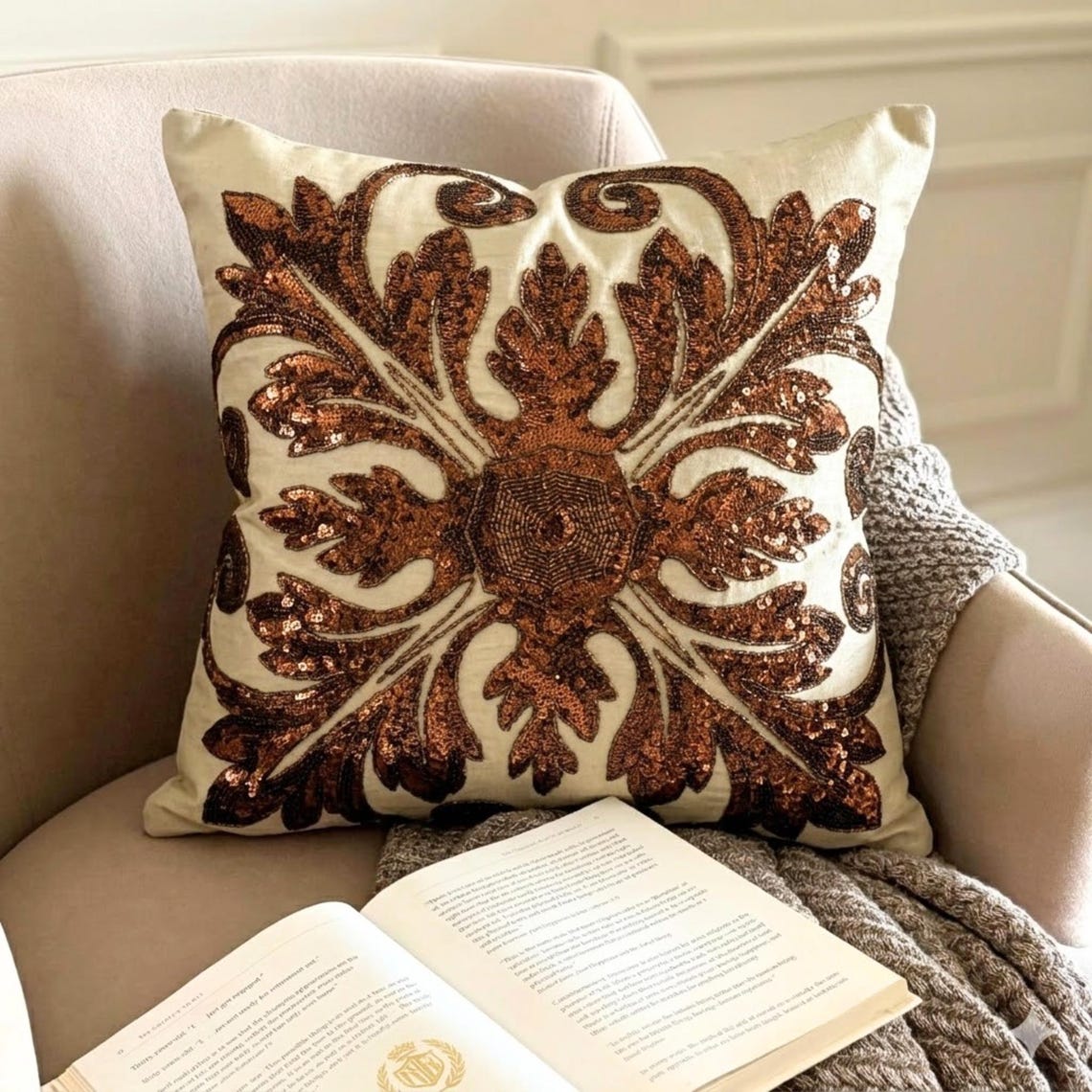 Copoper Alchemist Throw Cushion Cover