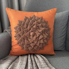 Warm Summer - Rust Suede Decorative Euro Sham