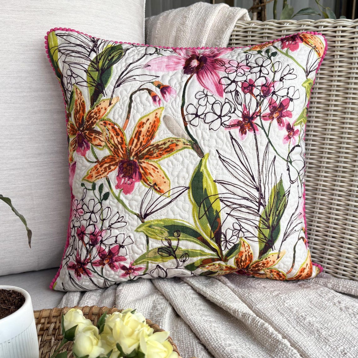 Tiger Lily Throw Cushion Cover