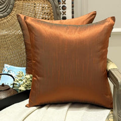 Rust Green Luxury Throw Cushion Cover