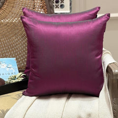 Fuchsia Green Luxury Throw Cushion Cover