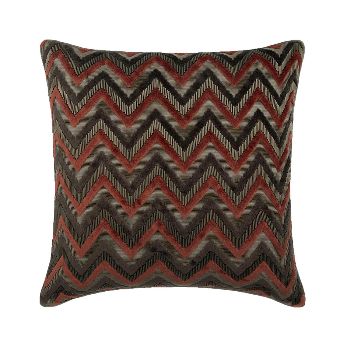 Dress Chevron - Grey Velvet Throw Cushion Cover