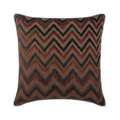 Dress Chevron - Grey Velvet Throw Cushion Cover