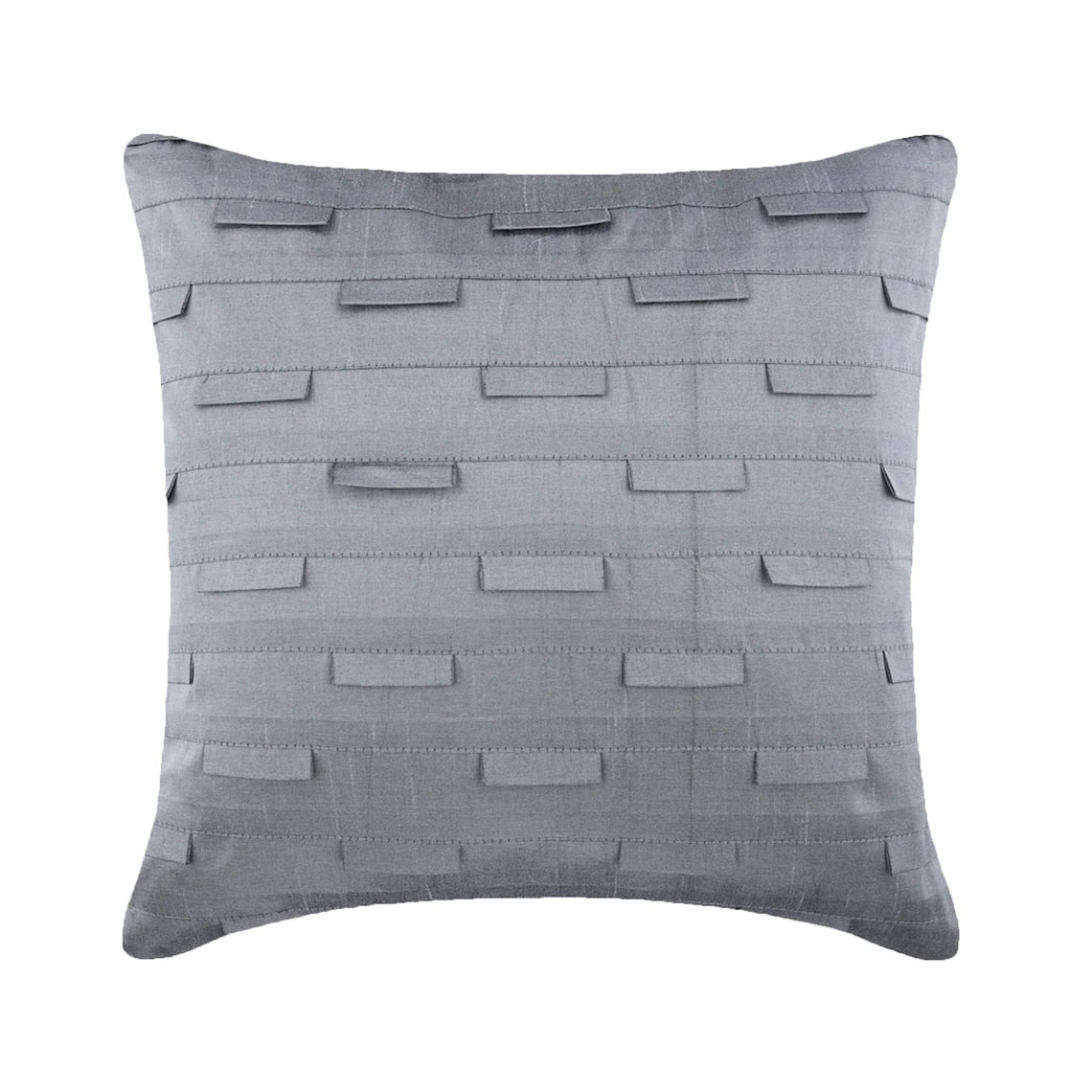 Silver Ocean - Silver Art Silk Throw Pillow Cover