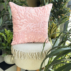 Pink Paradise - Pink Art Silk Decorative Euro Sham