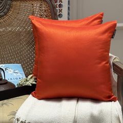 Orange Luxury Throw Cushion Cover