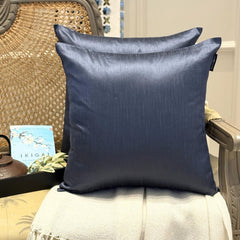 Midnight Blue Luxury Throw Cushion Cover