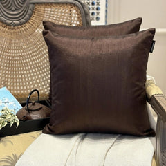 Dark Brown Luxury Throw Cushion Cover