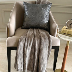 All Eyes On Silver - Silver Art Silk Decorative Euro Sham