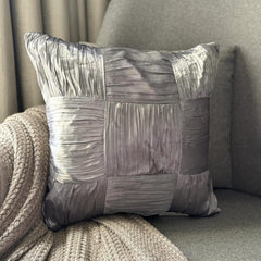 Dreamy Teal - Teal Blue Satin Decorative Euro Sham