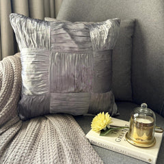 Dreamy Teal - Teal Blue Satin Decorative Euro Sham