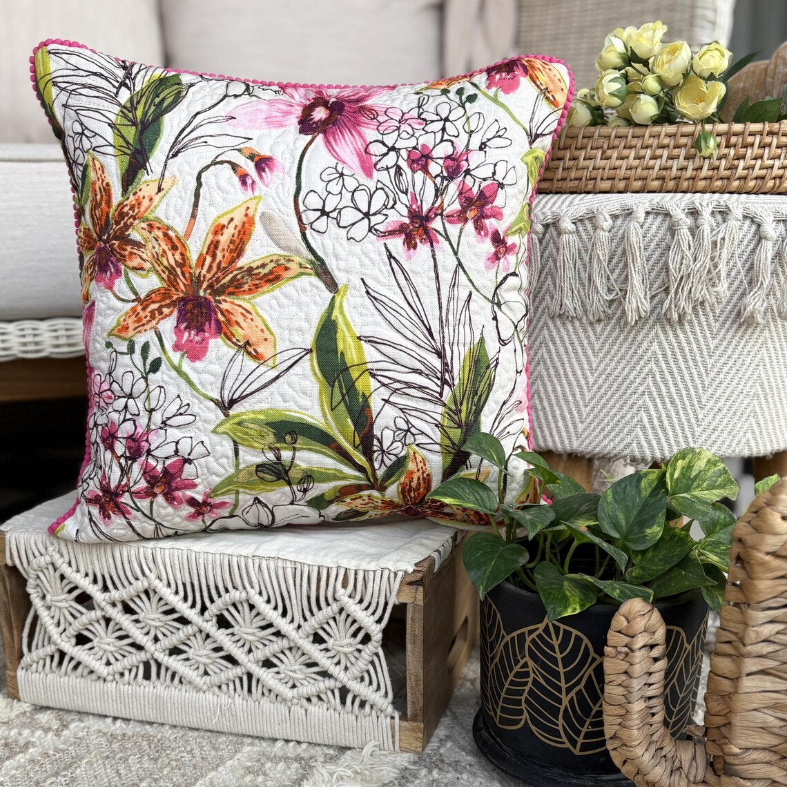 Tiger Lily Throw Cushion Cover