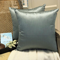 Smoky Green Luxury Throw Cushion Cover