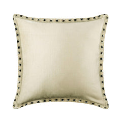 Ecru Crystal Palace - Ecru Velvet Throw Pillow Cover