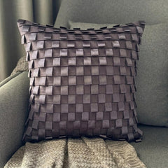 Musical Harmony - Gray Faux Suede Decorative Euro Sham