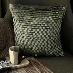 Silver Gray Lining Euro Sham