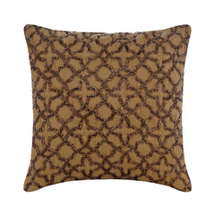 Gold Celebration - Gold Brown Art Silk Throw Pillow Cover