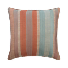 Rusty Stripeness - Rust Jacquard Silk Throw Cushion Cover