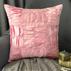 Dreamy Soft Pink - Soft Pink Satin Throw Pillow Cover