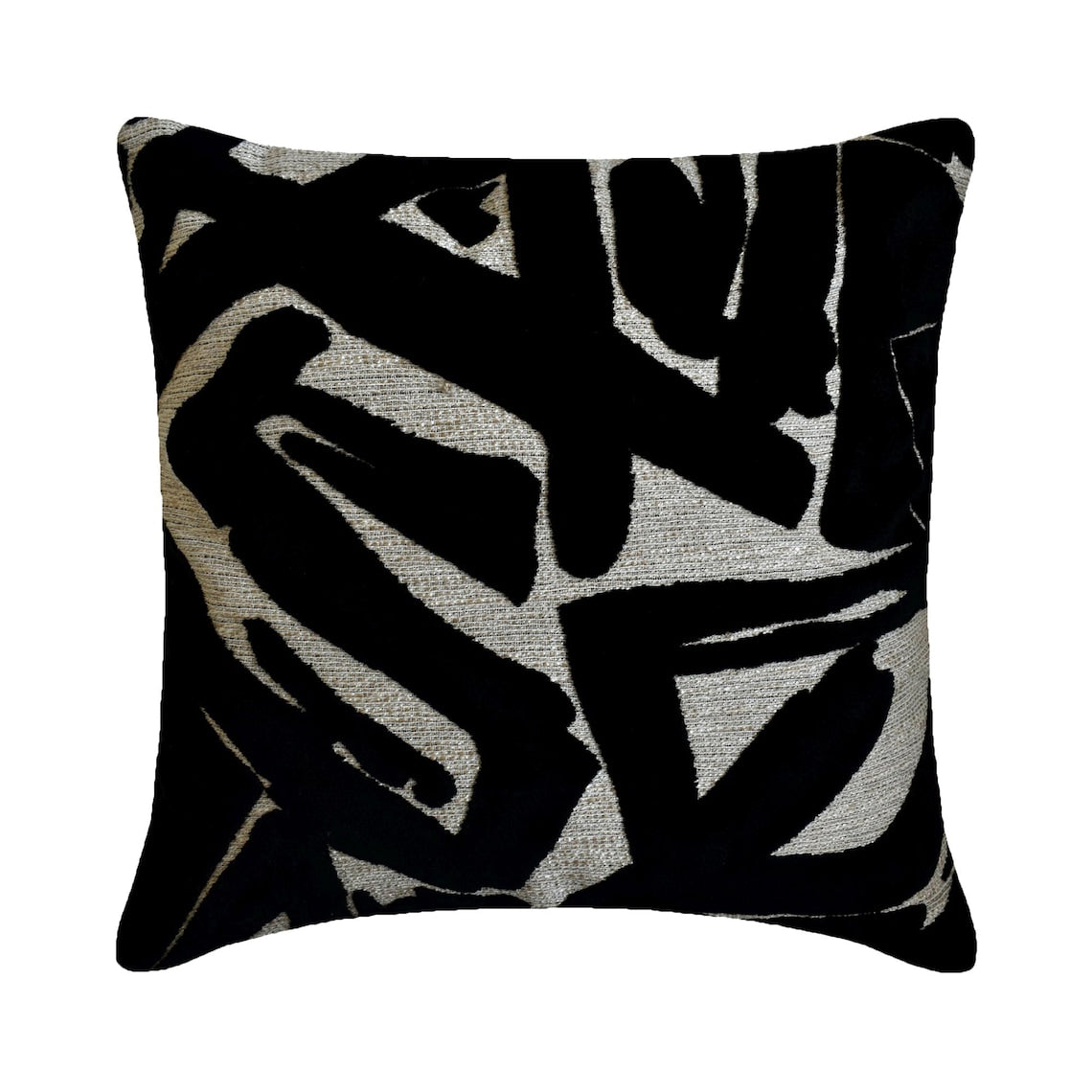 Black Velvet Throw Cushion Cover - Black Onyx