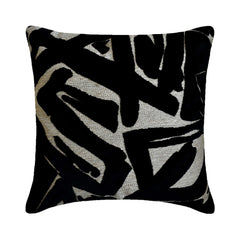 Black Velvet Throw Cushion Cover - Black Onyx