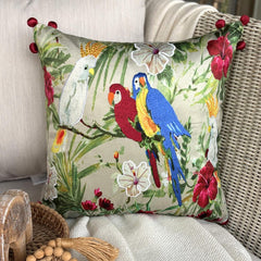Cockatoo Carnival Throw Cushion Cover