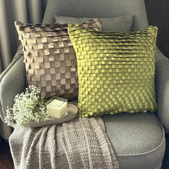 Go Green - Green Faux Suede Decorative Euro Sham