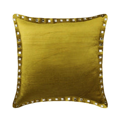 Lemon Grass Crystal Palace - Lemon Grass Velvet Decorative Euro Sham