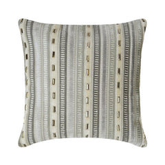 Stripe Dream - Grey Velvet Throw Cushion Cover