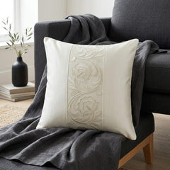 Regal Ivory Vine Throw Cushion Cover