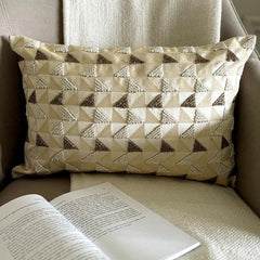 Gold Triad Lumbar Pillow Cover