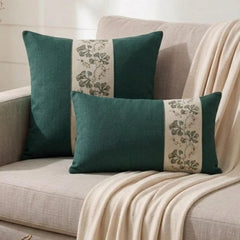 Teal Grace Lumbar Cushion Cover