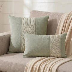 Gray Grace Lumbar Cushion Cover