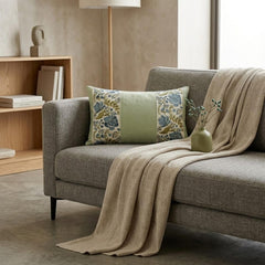 Sage Green Linen Lumbar Cushion Cover - Sage Grace