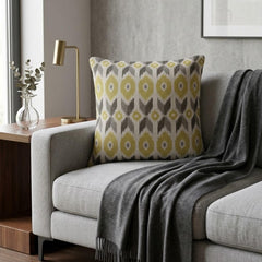 Chartreuse Linen Lumbar Cushion Cover - Terrava Lumbar