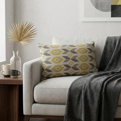 Chartreuse Linen Lumbar Cushion Cover - Terrava Lumbar
