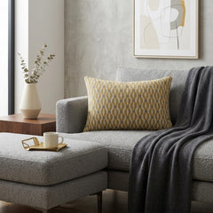 Chartreuse Linen Lumbar Cushion Cover - Mesa Totem Lumbar