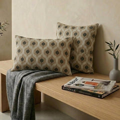 Zoraya Beige Lumbar Cushion Cover