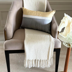 Plush Gold Silk - Gold Silk Lumbar Pillow Cover
