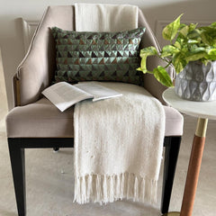 Teal Triad Lumbar Pillow Cover